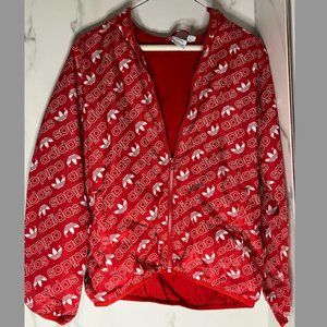 Adidas Originals Boys' Little Trefoil Monogram Windbreaker